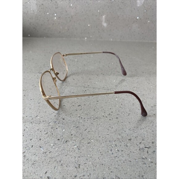 Vintage Girard France 4380 55-140 Brown Gold Eyeglasses FRAMES ONLY READ - Picture 4 of 7